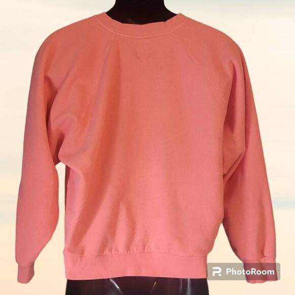 Gap Sweats Coral Crew Neck Sweatshirt Size Small (Tall 42-44) - Picture 2 of 6